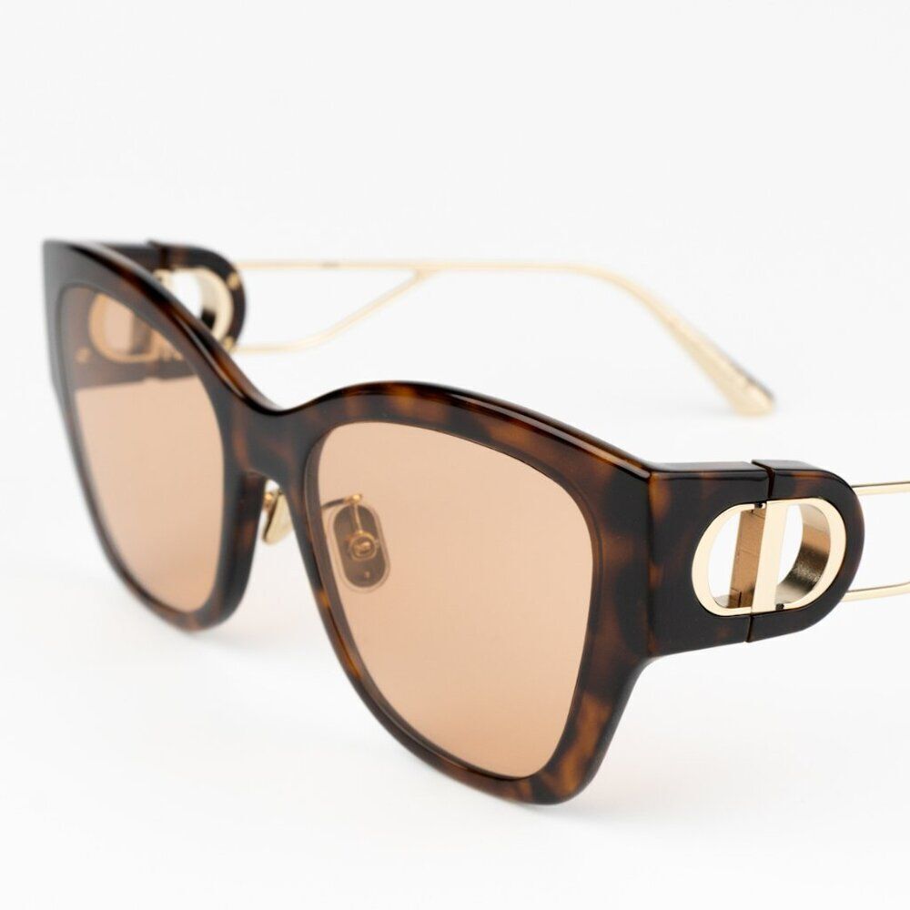 NEW Dior 30MONTAIGNE B2U CD40082U 53Y 26L0 Havana Brown Sunglasses - Picture 8 of 14